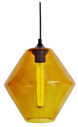 Candellux BREMEN 31-36223 lampa wisząca szklany klosz barwiony w kolorze pomarańczowym 1X60W E27  23 cm