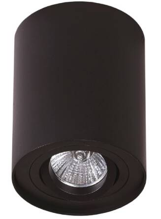 Maxlight Basic Round Black C0068 oprawa stropowa natynkowa czarny aluminium 1x50W GU10 9,5cm