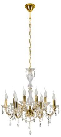 Candellux MARIA TERESA 38-94653 lampa wisząca złoty kryształy 8X40W E14 62cm