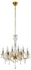 Candellux MARIA TERESA 38-94653 lampa wisząca złoty kryształy 8X40W E14 62cm