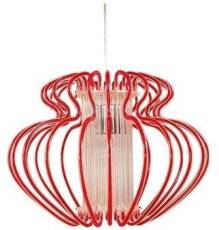 Candellux IMPERIA 31-36608 lampa wisząca abażur tworzywo sztuczne czerwony 1X60W E27 45 cm 