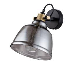 Maytoni Irving T163-01-C kinkiet lampa ścienna szklany klosz mosiężna metalową ramą 1xE27 40W 20cm