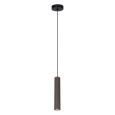 Italux Rilok  PND-83920-1-BRO lampa wisząca, sufitowa, nowoczesna, aluminium, brązowa, tuba 1xGU10, 10W, 30 cm, IP20