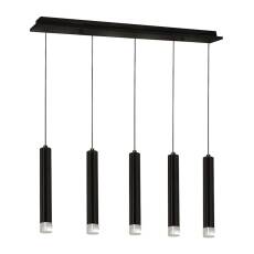 Milagro CARBON ML184 lampa wisząca czarna metalowa akryl 5X5W LED 4000K 67,5cm