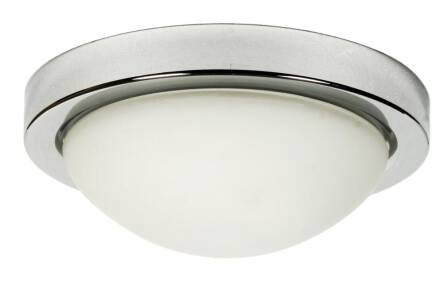 Candellux RODA 11-74044 plafon lampa sufitowa chrom szklany klosz E27 2X60W 32cm