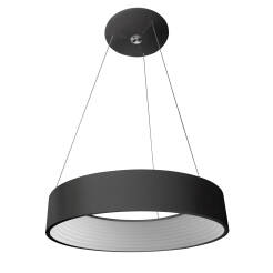 Italux Mattia 3936-832RP-BK-3 lampa wisząca nowoczesna czarna klosz akryl 45cm LED 32W IP20 3000K