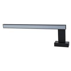 Milagro SHINE BLACK ML4380 kinkiet lampa ścienna czarny prostokąt 11W LED 4000K 45cm IP44