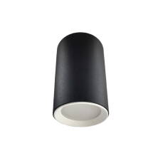 Light Prestige Manacor LP-232/1D - 90 BK/WH oprawa stropowa natynkowa oczko czarne z białym ringiem metal 1x50W GU10 9cm