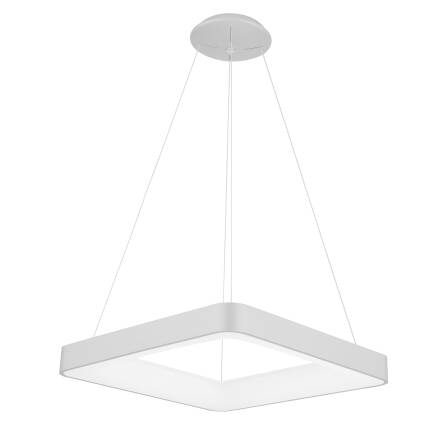 Italux Giacinto 5304-850SQP-WH-3 lampa wisząca nowoczesna aluminium biały klosz akrylowy kwadrat IP20 LED 50W 3000K 60cm