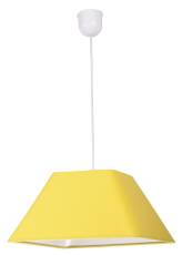 Candellux ROBIN 31-03270 lampa wisząca geometryczny kształt abażura z tkaniny żółtej 1X60W E27 35 cm