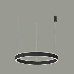 Italux Brasco Up Down PND-56215D-080RPP-BK-3KS4K-TRDIMM lampa wisząca czarna LED 80W 3000K + 4000K 80cm