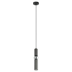 Italux Isidora PND-14290-1-GR lampa wisząca nowoczesna aluminium czarny, szary i chrom 1xGU10 25W IP20 10cm IP20