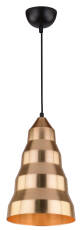 Candellux VESUVIO 31-58560 lampa wisząca aluminiowy klosz 1X40W E27 złoty 20cm