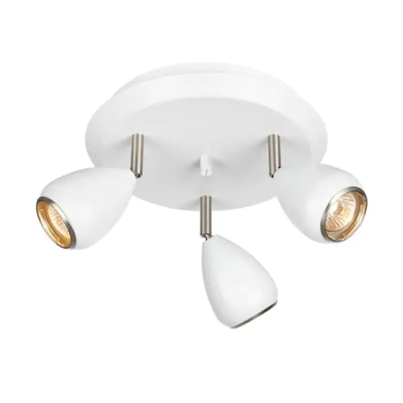 Markslojd lampa sufitowa plafon Bike biały 107338 metalowa 33cm / 24h