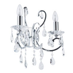 Italux kinkiet lampa ścienna Barocco Chrome MB72709-2A chrom kryształy WM