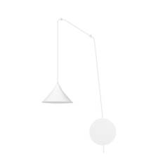 Emibig ABRAMO 1 WHITE 159/1 lampa wisząca regulowana metalowa biała loft 1x60W E27 490cm