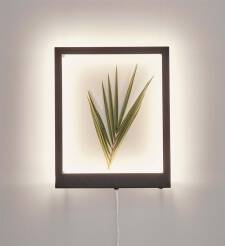 Markslojd kinkiet lampa ścienna Frame 107362 czarna LED 10W 3000K świecąca ramka / 24h WM