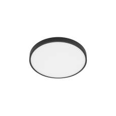 Italux Riberio PLF-75689-BK-3K plafon lampa sufitowa nowoczesny okrągły metal czarny LED 30W 3000K 28cm