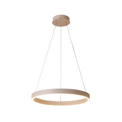 Italux Brasco Down PND-56215-060RPC-GD-3KS4K-TRDIMM lampa wisząca złota ring LED 40W 3000K + 4000K 60cm