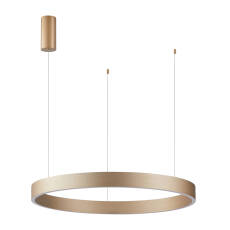 Italux Brasco Down PND-56215-080RPP-GD-3KS4K-TRDIMM lampa wisząca złota ring LED 60W 3000K + 4000K 80cm