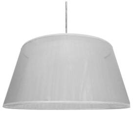 Candellux CHARLIE 31-24800 lampa wisząca abażur biały tkanina 1X60W E27 45cm