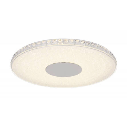 Globo DENNI 49336-36R plafon lampa sufitowa srebrny metalik LED 36W 4000K 50cm