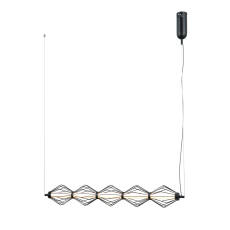 Italux Sevil PND-34403-5-BK lampa wisząca czarna, LED 25W 3000K 89cm
