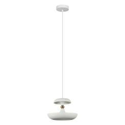 Italux Marina PND-73221-1M-WH lampa wisząca nowoczesna stal biały 26cm E27 1x40W
