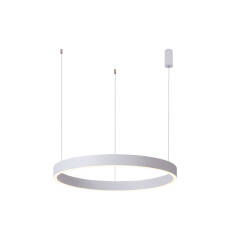 Italux Brasco Down PND-56215-060RPP-WH-3KS4K-TRDIMM lampa wisząca biała ring LED 40W 3000K + 4000K 60cm