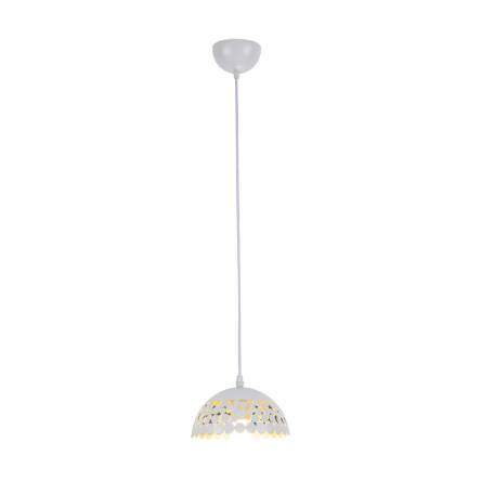 Milagro LISA WHITE ML6138 lampa wisząca biały klosz metal 1xE27 18cm