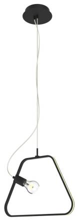 Apeti IKARIA A0023-321 lampa wisząca czarna 1X60W E27 + LED 12W 4000K 42cm