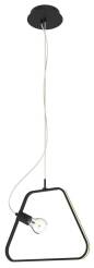 Apeti IKARIA A0023-321 lampa wisząca czarna 1X60W E27 + LED 12W 4000K 42cm