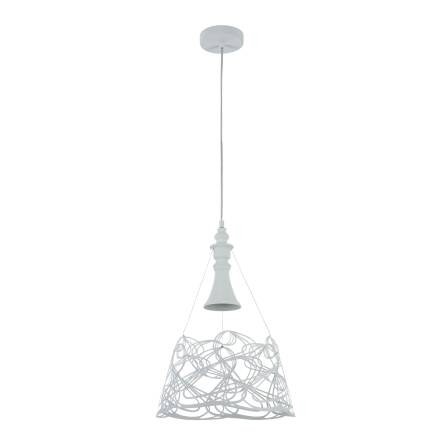 Maytoni Elva P229-PL-01-W lampa wisząca biała metalowa rama 1XE27 60W 35cm