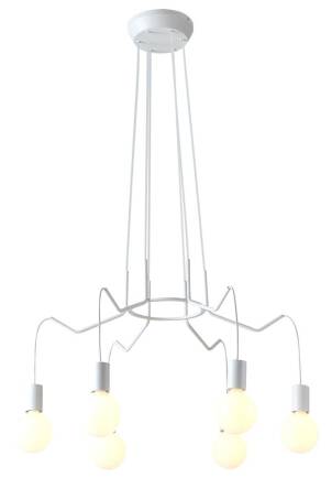 Candellux BASSO 36-71026 lampa wisząca biały mat E27 6x40W 66cm