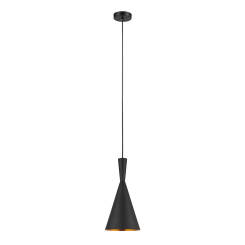 Italux lampa wisząc Pedro MDM-2361/1 metalowa czarny mosiądz 19cm