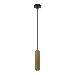 Italux Tecno PND-37492-1-GD lampa wisząca złota GU10