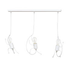 Emibig BOBI 3 WHITE 538/3 lampa wisząca oryginalna zwis dziecięcy biały metal 3x60W E27 65cm