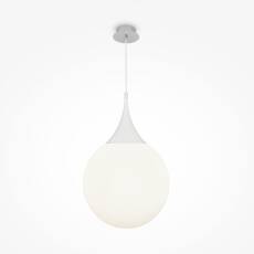 Maytoni Dewdrop P225-PL-400-N lampa wisząca metalowa rama klosz z matowego szkła biała 1xE27 8W 40 cm