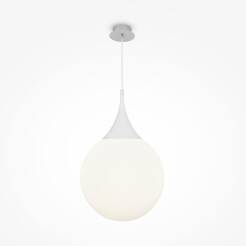 Maytoni Dewdrop P225-PL-400-N lampa wisząca metalowa rama klosz z matowego szkła biała 1xE27 8W 40 cm