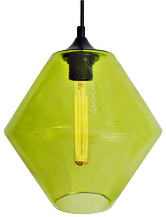 Candellux BREMEN 31-36353 lampa wisząca szklany klosz barwiony w kolorze zielonym 1X60W E27 23 cm 