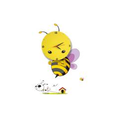 Milagro BEE LED CLOCK ML145 kinkiet lampa ścienna dziecięca pszczoła zegar 0,6W LED 26cm WM