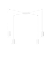 Emibig TRAKER 4 WH/WHITE 525/4 lampa wisząca nowoczesna halogen punktowy metal biały 4x30W Gu-10 300cm