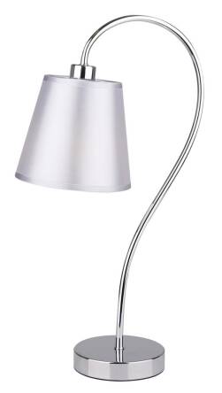 Candellux LUK 41-70760 lampa stołowa abażur 1x40W E14 chrom 15cm