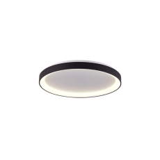 Italux Vico  PLF-53675-048RC-BK-3KS4K plafon lampa sufitowa nowoczesny okrągły stop metali  czarny 48cm IP20 LED 38W 3000K + 4000K 