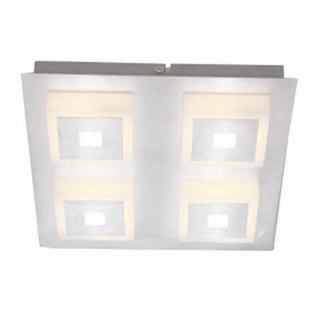 Reality plafon lampa sufitowa Quadratino 824744-07 aluminium szlif. LED 20W 3000K 24cm / 24h WM