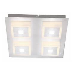 Reality plafon lampa sufitowa Quadratino 824744-07 aluminium szlif. LED 20W 3000K 24cm / 24h WM