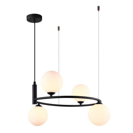 Italux lampa wisząca Amily MDM-3974/4 BK czarna 44cm