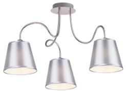 Candellux LUK 33-70746 plafon lampa sufitowa abażur 3x40W E14 chrom 60cm