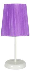 Candellux RIFASA 41-40855 lampa stołowa abażur fioletowa 1X40W E14 14 cm