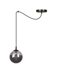 Emibig GIGI 1BLACK GRAFIT 937/1 lampa wisząca szklany klosz kula zwis nowoczesny 1x40W E14 200cm